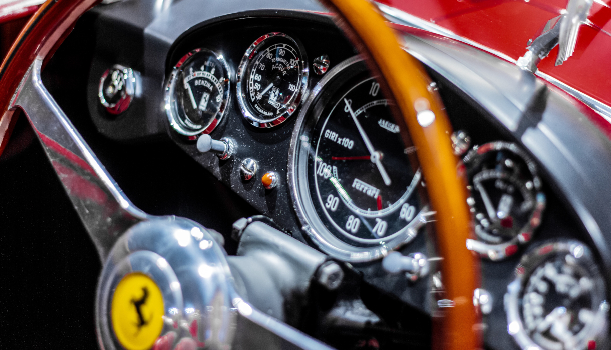 1958 Ferrari 250 Testa Rossa instruments - Photo by Philip Myrtorp on Unsplash